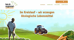 Desktop Screenshot of fair-regional.de