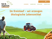 Tablet Screenshot of fair-regional.de